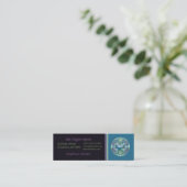 Aqua Dragon Medallion Mini Visitekaartje (Staand voorkant)