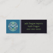 Aqua Dragon Medallion Mini Visitekaartje (Achterkant)