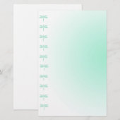 Aqua Dragonflies Schrijfpapier Briefpapier (Voorkant / Achterkant)