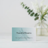 Aqua Dragonfly Visitekaartje (Staand voorkant)