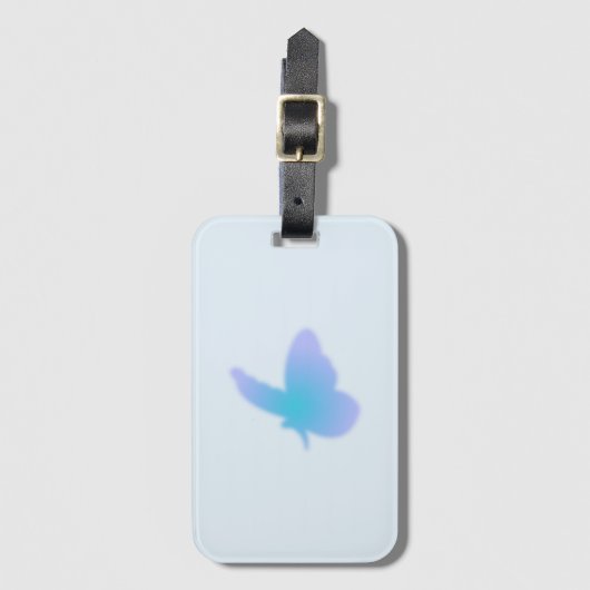 Aqua Dream Butterfly Bagagelabel (Voorkant (verticaal))