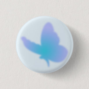 Aqua Dream Butterfly Ronde Button 3,2 Cm