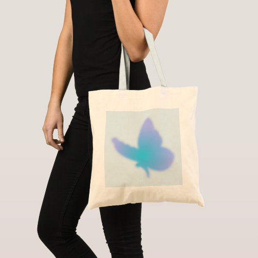 Aqua Dream Butterfly Tote Bag (Voorkant (product))
