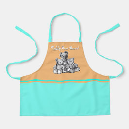 Aqua Drie Beren Teddy Bear Power Kind Apron Schort