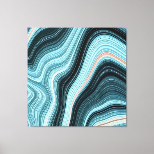 Aqua Drift Canvas Afdruk (Voorkant)