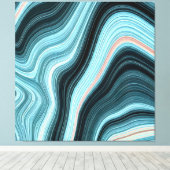 Aqua Drift Canvas Afdruk (Insitu (Houten vloer))