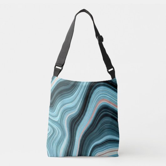 Aqua Drift Crossbody Tas (Voorkant)