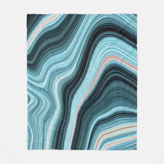 Aqua Drift Fleece Deken (Voorkant)