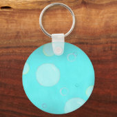 Aqua Drijvende cirkels en luchtbelletjes sleutelha Sleutelhanger (Voorkant)