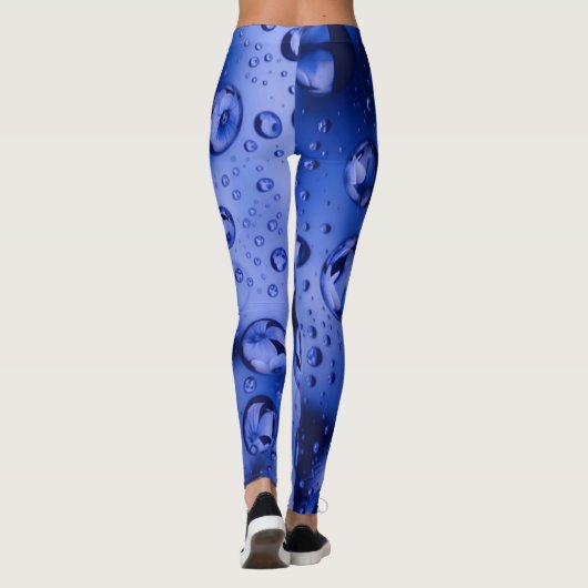 Aqua Droplet Dream Leggings - Water Bubble Blue (Achterkant)