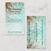 Aqua Earth Abstract Visitekaartje (Voorkant / Achterkant)