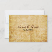 Aqua  Eiffeltoren Bruiloft RSVP 3.5 x 5 (Achterkant)