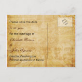 aqua  eiffeltoren Parijs, behalve de datum Aankondigingskaart (Achterkant)