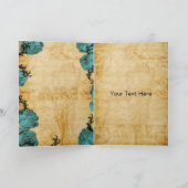 aqua eiffeltoren Parijs dank u Bedankkaart (Binnen)