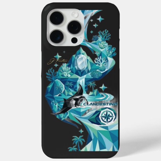 “Aqua Elegance – Manta Ray Flow Sweatshirt” Case-Mate iPhone Case (Achterkant)