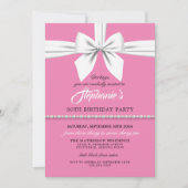 Aqua Elegant Fancy Tiffany Verjaardagsuitnodiging Kaart (Voorkant)