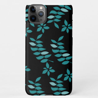Aqua en Black Tropical oerwoud iPhone 11Pro Max Hoesje