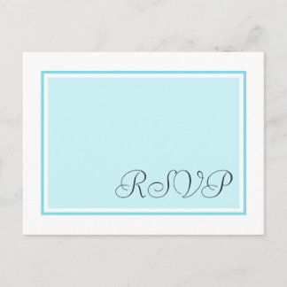 Aqua en Blauwgroen bruiloft RSVP Briefkaarten