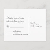 Aqua en Blauwgroen bruiloft RSVP Briefkaarten (Achterkant)
