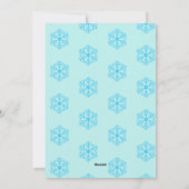 Aqua- en Blue Festive-kerstfotokaart Feestdagenkaart (Achterkant)