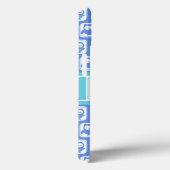 Aqua en Blue Owl Persoonlijke naam Case-Mate iPhone Case (Achterkant / Rechts)
