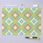 Aqua en Chartreuse Tiki Tissue Paper Tissuepapier (Craft)