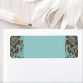 Aqua en chocoladevogel etiket (Insitu)