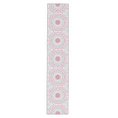 Aqua en Crimson Mandala Patroon Medium Tafelloper (Voorkant)