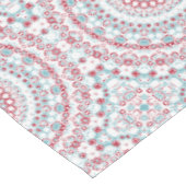Aqua en Crimson Mandala Patroon Tafelkleed (Gekanteld)