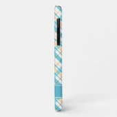 Aqua en Geel Patroon Case-Mate iPhone Case (Achterkant/links)