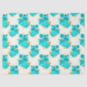 Aqua en Gold Series Design 10 Tissuepapier (Voorkant)