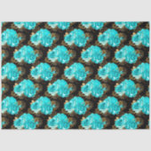 Aqua en Gold Series Design 13 Tissuepapier (Voorkant)