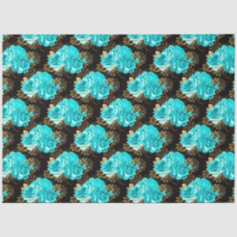 Aqua en Gold Series Design 13 Tissuepapier