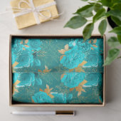 Aqua en Gold Series Design 15 Tissuepapier (Geschenk)