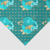 Aqua en Gold Series Design 2 Tissuepapier (Detail)