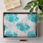 Aqua en Gold Series Design 8 Tissuepapier (Geschenk)