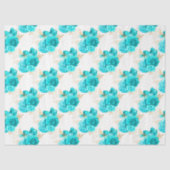 Aqua en Gold Series Design 8 Tissuepapier (Voorkant)