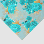 Aqua en Gold Series Design 9 Tissuepapier (Detail)