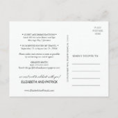 Aqua en Gold Waterverf Beach Sla de datum op Aankondigingskaart (Achterkant)