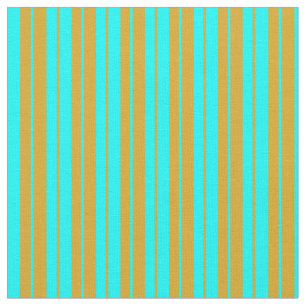 Aqua- en Goldenrod-laminaat/gestreept patroon Stof