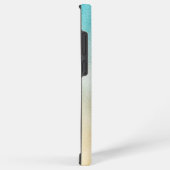 Aqua en goud ombre folie samsung galaxy hoesje (Rechterkant)