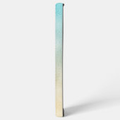 Aqua en goud ombre folie samsung galaxy hoesje (Linkerkant)