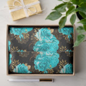 Aqua en Goud Serie Design 13 Tissuepapier (Geschenk)