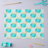 Aqua en Goud Serie Design 6 Tissuepapier (Craft)