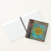 Aqua- en goudboom van de oude koepel notitieboek (Binnen)