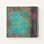 Aqua- en goudboom van de oude koepel notitieboek (Achterkant)