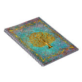 Aqua- en goudboom van de oude koepel notitieboek (Rechterzijde)