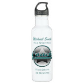 Aqua en Gray Star Coach Liberty Bottle Waterfles (Voorkant)
