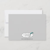 Aqua en Grey Band Starfish Response Kaart (Achterkant)