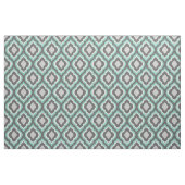 Aqua en Grijs Ikat Marokkaans Stof (Fat Quarter)